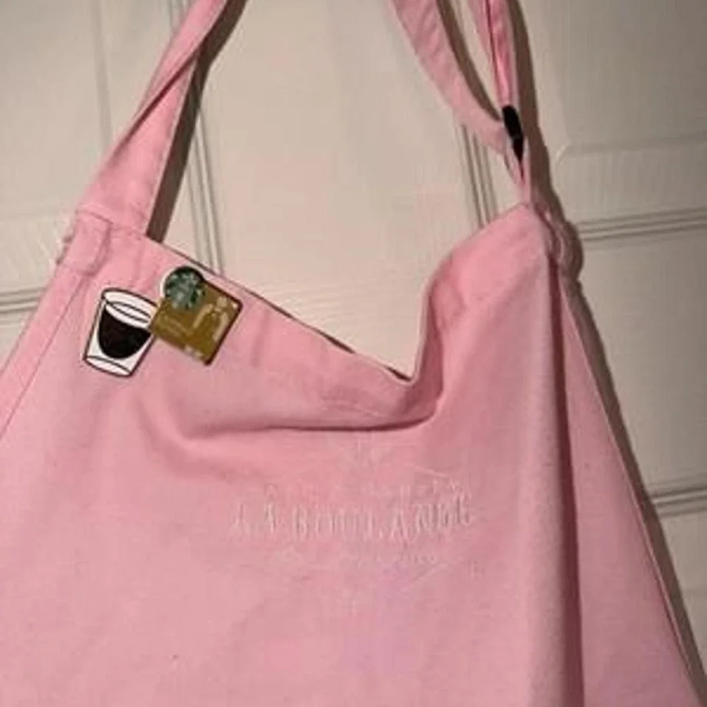 Starbucks Pink La Boulange Apron With Pins - Picture 3 of 3